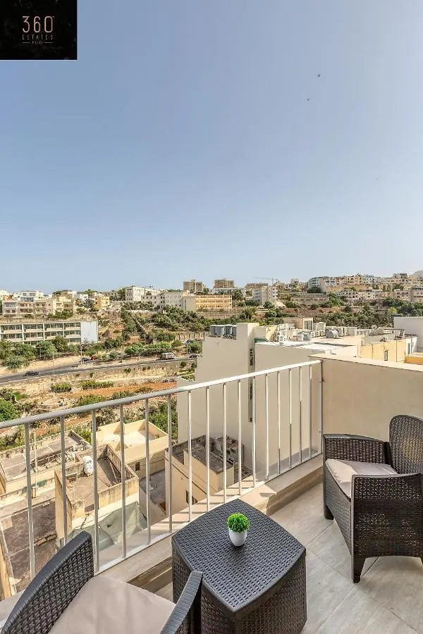 Apartamento Penthouse Studio, With With Private Balcony & Wifi By 360 Estates St. Julian's